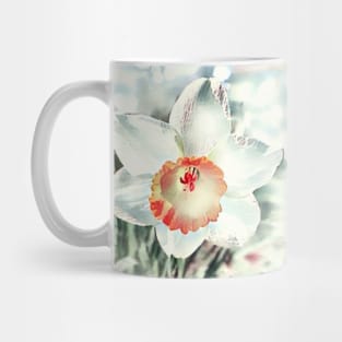 White flower in spring floral pattern floral spring Mug